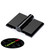 10x Black Acrylic Piano Hinges, 24mm - No Glue Required, Plastic Hinges