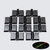 10x Black Acrylic Piano Hinges, 24mm - No Glue Required, Plastic Hinges