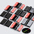10x Black Acrylic Piano Hinges, 24mm - No Glue Required, Plastic Hinges