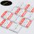 10x White, Acrylic Hinges, 32mm - No Glue Required, Plastic Piano Hinges