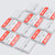 10x White Acrylic Piano Hinges 32mm, Self-Adhesive, No Glue Required