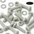 50x Natural Nylon Pan Head Machine Screws & Bolts M5 x 16mm, Nuts & Washers
