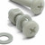 50x Natural Nylon Pan Head Machine Screws & Bolts M5 x 16mm, Nuts & Washers