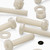 50x Natural Nylon Pan Head Machine Screws & Bolts M6 x 30mm, Nuts & Washers