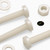 50x Nylon Pan Cross Head M6x30mm Plastic Bolts, Nuts & Washers