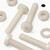 50x Natural Nylon Pan Head Machine Screws & Bolts M6 x 30mm, Nuts & Washers