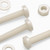 50x Natural Nylon Pan Head Machine Screws & Bolts M6 x 30mm, Nuts & Washers