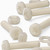 50x Natural Nylon Pan Head Machine Screws & Bolts M6 x 30mm, Nuts & Washers
