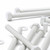 10x White PP Hex Head Plastic Screws & Bolts M8 x 100mm, Nuts & Washers