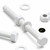 10x White PP Hex Head Plastic Screws & Bolts M8 x 100mm, Nuts & Washers