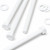 10x White PP Hex Head Plastic Screws & Bolts M8 x 100mm, Nuts & Washers