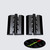 10x Black Acrylic Piano Hinges 75mm, Continuous Plastic Hinges