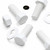 20x White PP Hex Head Plastic Screws & Bolts M10 x 20mm, Nuts & Washers