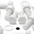 20x White, Hex Head, (PP), M10 x 20mm, Plastic Bolts,Nuts & Washers, -Screws