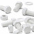 20x White PP Hex Head M10 x 20 mm Plastic Bolts, Nuts & Washers