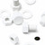 10x White, Hex Head, (PP), M16 x 20mm, Plastic Bolts,Nuts & Washers, -Screws