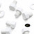 10x White, Hex Head, (PP), M16 x 20mm, Plastic Bolts,Nuts & Washers, -Screws