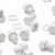 10x White, Hex Head, (PP), M16 x 20mm, Plastic Bolts,Nuts & Washers, -Screws