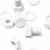 10x White, Hex Head, (PP), M16 x 20mm, Plastic Bolts,Nuts & Washers, -Screws