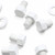 10x White PP Hex Head Plastic Screws & Bolts M16 x 20mm, Nuts & Washers