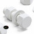 20x White PP Hex Head M12 x 40 mm Plastic Bolts, Nuts & Washers