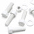 20x White, Hex Head, (PP), M12 x 40mm, Plastic Bolts,Nuts & Washers, -Screws