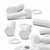 20x White PP Hex Head Plastic Screws & Bolts M12 x 40mm, Nuts & Washers
