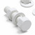 5x White PP Hex Head M16x65mm Plastic Bolts, Nuts & Washers