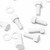 20x White PP Hex Head M12 x 30 mm Plastic Bolts, Nuts & Washers