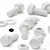 20x White PP Hex Head M12x30mm Plastic Bolts, Nuts & Washers