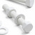10x White PP Hex Head Plastic Screws & Bolts M10 x 70mm, Nuts & Washers