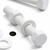 10x White PP Hex Head Plastic Screws & Bolts M10 x 70mm, Nuts & Washers