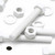 10x White PP Hex Head Plastic Screws & Bolts M10 x 70mm, Nuts & Washers