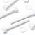 10x White PP Hex Head M10x70mm Plastic Bolts, Nuts & Washers