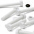 10x White PP Hex Head M10x70mm Plastic Bolts, Nuts & Washers