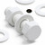 20x White, Hex Head, (PP), M10 x 40mm, Plastic Bolts,Nuts & Washers, -Screws