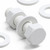 20x White PP Hex Head M10x40mm Plastic Bolts, Nuts & Washers
