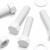 20x White, Hex Head, (PP), M10 x 40mm, Plastic Bolts,Nuts & Washers, -Screws
