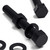 5x Black PP Hex Head Plastic Screws & Bolts M20 x 150mm, Nuts & Washers