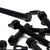 5x Black PP Hex Head Plastic Screws & Bolts M20 x 150mm, Nuts & Washers
