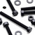 10x Black PP Hex Head Plastic Screws & Bolts M10 x 100mm, Nuts & Washers