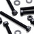 10x Black PP Hex Head Plastic Screws & Bolts M10 x 100mm, Nuts & Washers