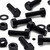 5x Black PP Hex Head Plastic Bolts, Nuts & Washers - M20x60mm