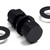 5x Black PP Hex Head Plastic Screws & Bolts M20 x 60mm, Nuts & Washers