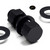 5x Black PP Hex Head Plastic Screws & Bolts M20 x 60mm, Nuts & Washers
