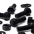 5x Black PP Hex Head Plastic Screws & Bolts M20 x 60mm, Nuts & Washers