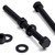5x Black PP Hex Head Plastic Bolts, Nuts & Washers - M12 x 150 mm