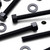 5x Black PP Hex Head Plastic Bolts, Nuts & Washers - M12 x 150 mm