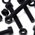 10x Black PP Hex Head Plastic Bolts, Nuts & Washers - M10 x 60 mm