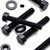 10x Black PP Hex Head Plastic Bolts, Nuts & Washers - M10 x 60 mm
